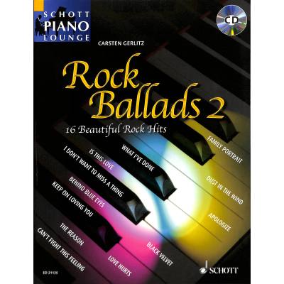 9783795745707 - Schott Piano Lounge   Rock Ballads 2Bd2 Geheftet