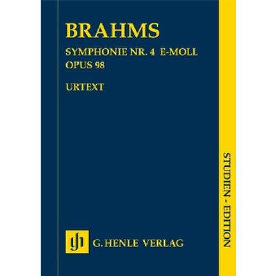 9790201898568 - Studien-Editionen   Johannes Brahms - Symphonie Nr 4 e-moll op 98 - Johannes Brahms - Symphonie Nr 4 e-moll op 98 Kartoniert (TB)