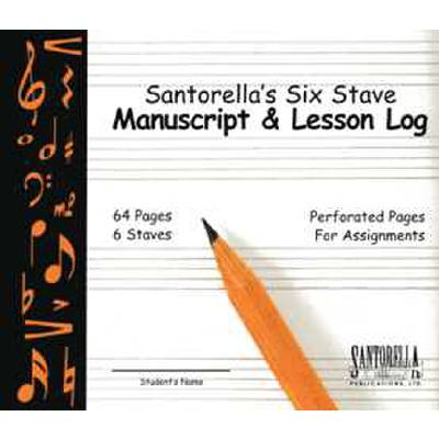 9781585607082 - 6 Stave manuscript + lesson log | Notenheft