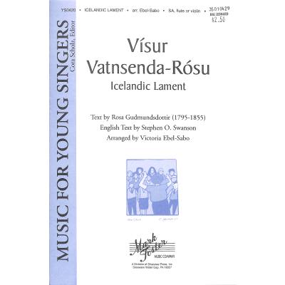 0747510055891 - Islandic lament | Visur vatnsenda rosu