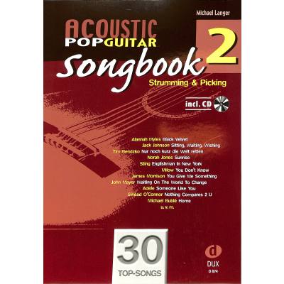 9783868491951 - Acoustic Pop Guitar Songbook m Audio-CDVol2 - Michael Langer Kartoniert (TB)