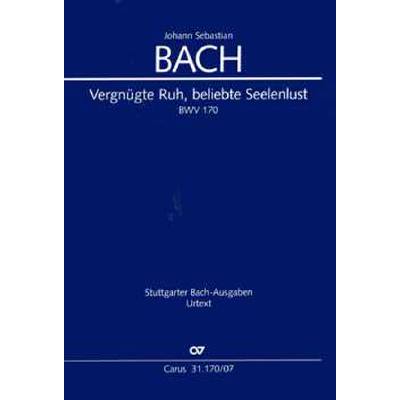 9790007135744 - Kantate 170 vergnügte Ruh beliebte Seelenlust BWV 170