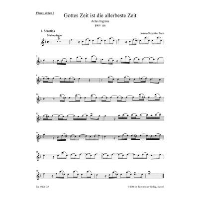 9790006490813 - Kantate 106 Gottes Zeit ist die allerbeste Zeit BWV 106