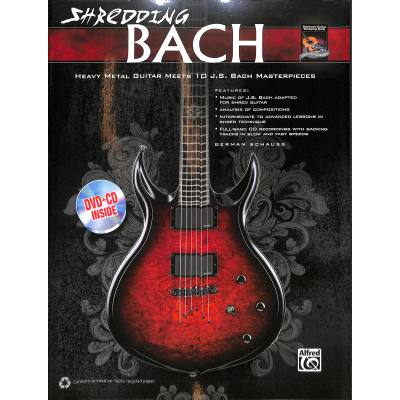 0038081448251 - Shredding Bach | Heavy Metal guitar meets 10 Bach masterpieces 0038081448251 - Shredding Bach | Heavy Metal guitar meets 10 Bach masterpieces
