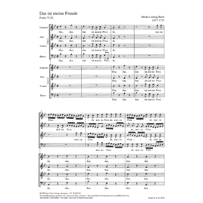 9790007018962 - Das ist meine Freude - Motette 9790007018962 - Das ist meine Freude - Motette