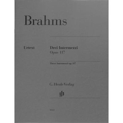 9790201810423 - G Henle Urtext-Ausgabe   Johannes Brahms - 3 Intermezzi op 117 - Johannes Brahms - 3 Intermezzi op 117 Kartoniert (TB)