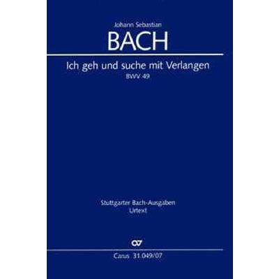 9790007137465 - Kantate 49 Ich geh und suche mit Verlangen BWV 49 9790007137465 - Kantate 49 Ich geh und suche mit Verlangen BWV 49