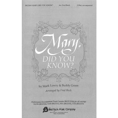 0073999397567 - Mary did you know 0073999397567 - Mary did you know