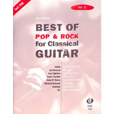 9783868492231 - Best of Pop & Rock for Classical Guitar Vol 12Vol12 Geheftet