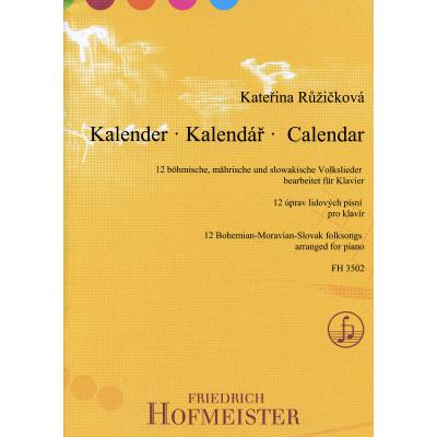 Kalender | 12 böhmische mährische und slowakische Volkslieder