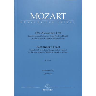 9790006542949 - Alexanderfest KV 591 | Alexanderfest HWV 75 9790006542949 - Alexanderfest KV 591 | Alexanderfest HWV 75