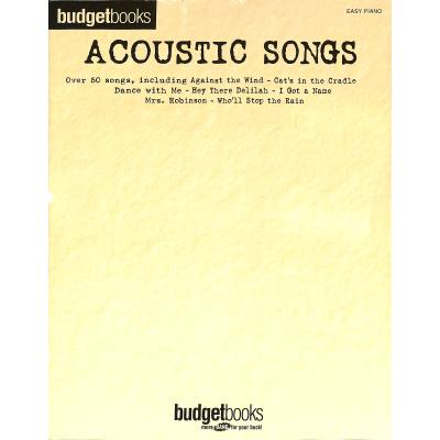 0884088865900 - Noten Budget books - acoustic Songs Klavier Gitarre Gesang HL 111972