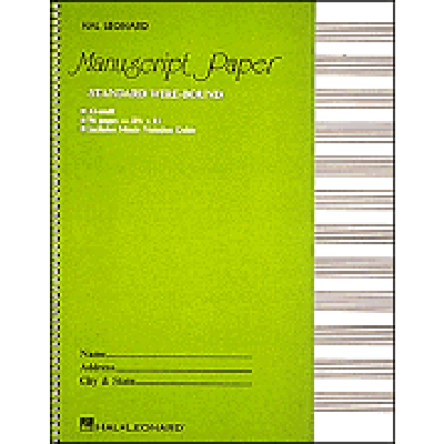0073999100051 - Standard wirebound manuscript paper | Notenblock 0073999100051 - Standard wirebound manuscript paper | Notenblock