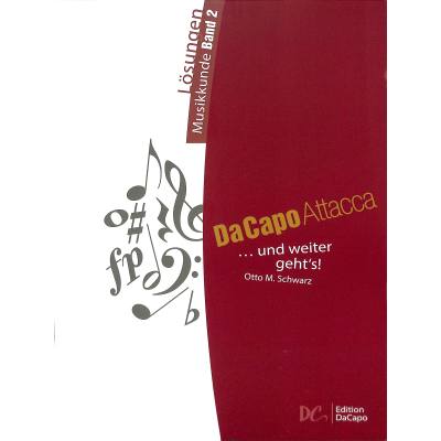 9790035226933 - Da Capo Attacca - Lösungen MusikkundeBd2 - Otto M Schwarz Geheftet