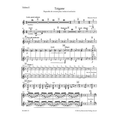 9790006542895 - Tzigane - Rhapsodie de concert 9790006542895 - Tzigane - Rhapsodie de concert