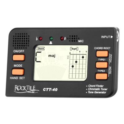 4260309221452 - Rocktile CTT 40 Chordfinder Tuner Tongenerator 4260309221452 - Rocktile CTT 40 Chordfinder Tuner Tongenerator