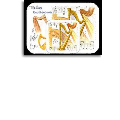 5060149337134 - Platzset + Untersetzer Harfe