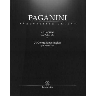 9790006540815 - 24 Capricci op 1 per Violino Solo   24 Contradanze inglesi per Violino Solo - Niccolò Paganini Geheftet