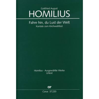 9790007140328 - Fahre hin du Lust der Welt | Kantate