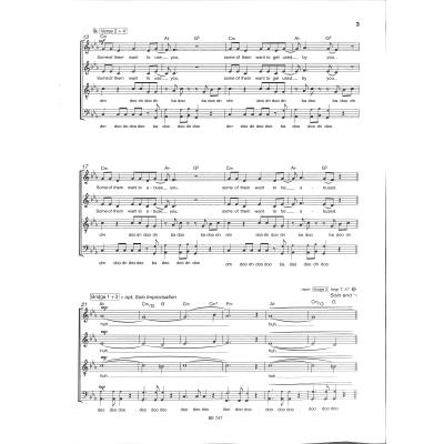 Chorpartitur Bossehits A Capella SATB Erlkönig für gemischten Chor