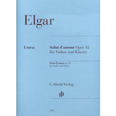 9790201811888 - Salut damour op 12 für Violine und Klavier - Edward Elgar Kartoniert (TB)