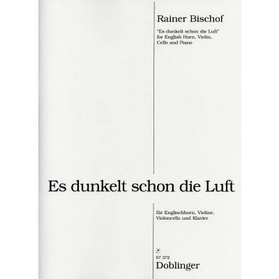 9790012200789 - Es dunkelt schon die Luft 9790012200789 - Es dunkelt schon die Luft