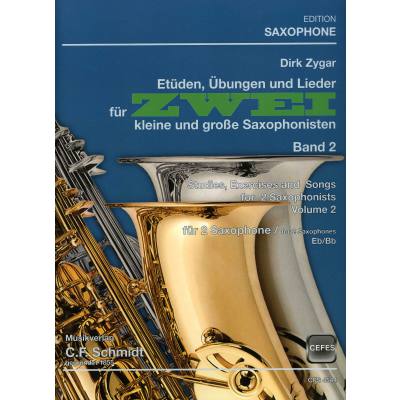 9790500334033 - Etüden Übungen und Lieder für 2 kleine und grosse Saxophonisten 2