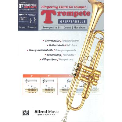 9783943638646 - Grifftabelle Trompete | Fingering chart trumpet