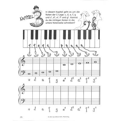 Notenrätsel für junge Klavierspieler Das Notenpiratenbuch