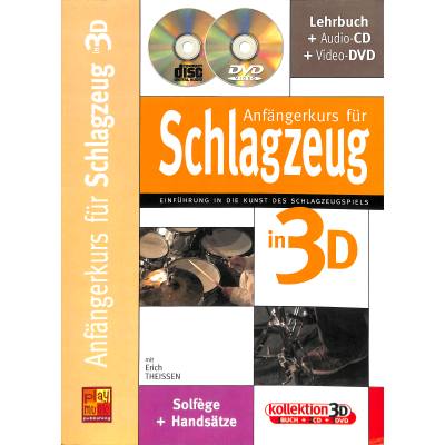 3555111301838 - Anfängerkurs für Schlagzeug in 3 D