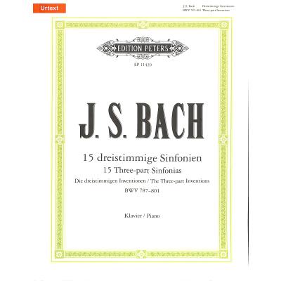 9790014117689 - 15 dreistimmige Inventionen (Sinfonien) BWV 787-801