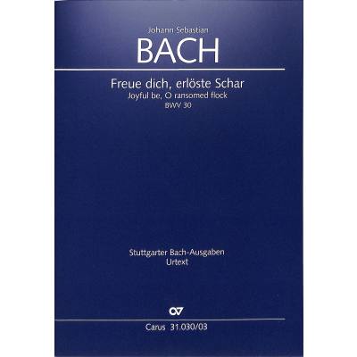 9790007140250 - Kantate 30 freue dich erlöste Schar BWV 30 9790007140250 - Kantate 30 freue dich erlöste Schar BWV 30