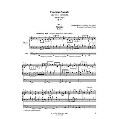 9790202024225 - Fantasie Sonate op 83 | 2 Vorspiele