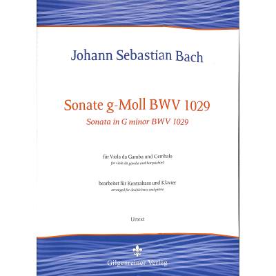 9790700268138 - Sonate g-moll BWV 1029