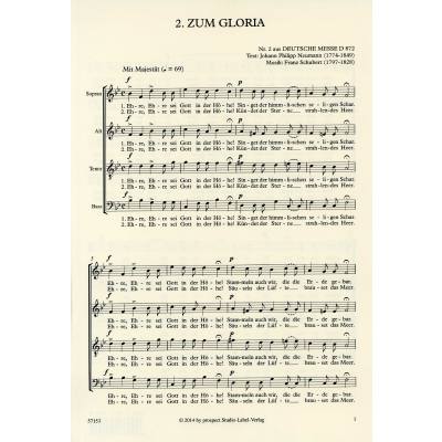 4025531571535 - Zum Gloria D 872 2 (Deutsche Messe)