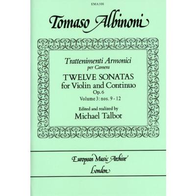 9790579999980 - 12 Sonaten op 6 3 | Trattenimenti armonici da camera 9790579999980 - 12 Sonaten op 6 3 | Trattenimenti armonici da camera