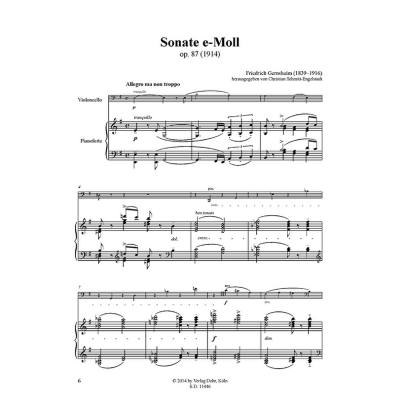 Sonate e-moll op 87