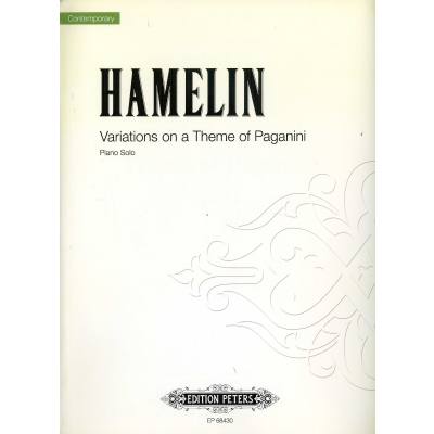 9790300758107 - Variations on a theme by Paganini