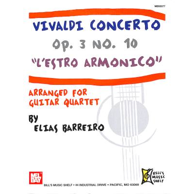 0796279027427 - Concerto grosso h-moll op 3 10 RV 580 F 4 10 PV 148 T 415 | Lestro armonico op 3