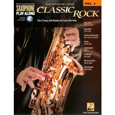 0884088868895 - Noten Classic Rock for Saxophon für B & Es Stimmung HL113429 incl download Code