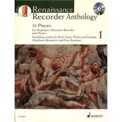 9781847613806 - Noten Renaissance recorder anthology 1 - Blockflöte Klavier Gitarre ED 13591