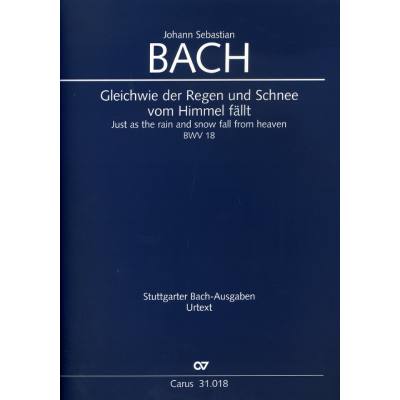 9790007143190 - Kantate 18 Gleichwie der Regen und Schnee vom Himmel fällt BWV 18 9790007143190 - Kantate 18 Gleichwie der Regen und Schnee vom Himmel fällt BWV 18