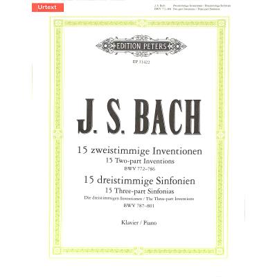 9790014119249 - 15 zweistimmige Inventionen BWV 772-786 und 15 dreistimmige Sinfonien BWV 787-801 Klavier - Johann Sebastian Bach Kartoniert (TB)