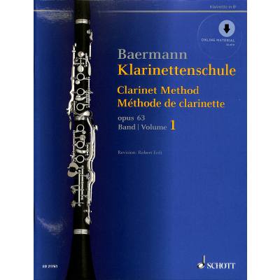 9783795748012 - Baermann - Klarinettenschule   Band 1 No 1-33   KlarinettenschuleBd1 - Carl Baermann Geheftet