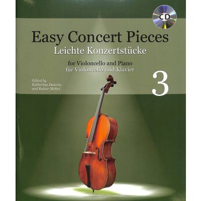 0841886024434 - Noten Easy Concert pieces 3 - Violoncello ED 22216 & CD & Klavierstimme