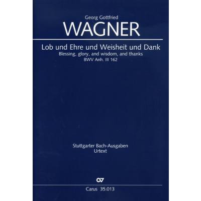 9790007164607 - Lob und Ehre und Weisheit und Dank BWV ANH 3 162 9790007164607 - Lob und Ehre und Weisheit und Dank BWV ANH 3 162