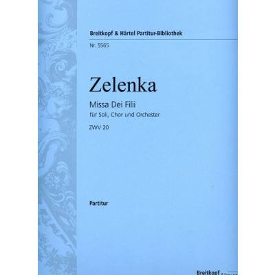 9790004213759 - Missa dei filii C-Dur (G-Dur) ZWV 20