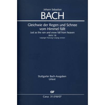 9790007165680 - Kantate 18 Gleichwie der Regen und Schnee vom Himmel fällt BWV 18 9790007165680 - Kantate 18 Gleichwie der Regen und Schnee vom Himmel fällt BWV 18