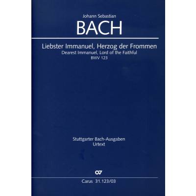 9790007166465 - Kantate 123 Liebster Immanuel Herzog der Frommen BWV 123