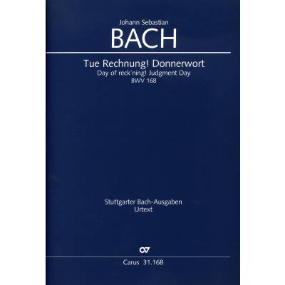 9790007166717 - Kantate 168 Tue Rechnung Donnerwort BWV 168